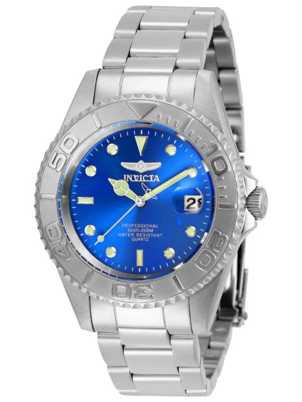 Invicta Pro Diver Blue Dial 37.5mm Quartz Watch 29938 NWT
